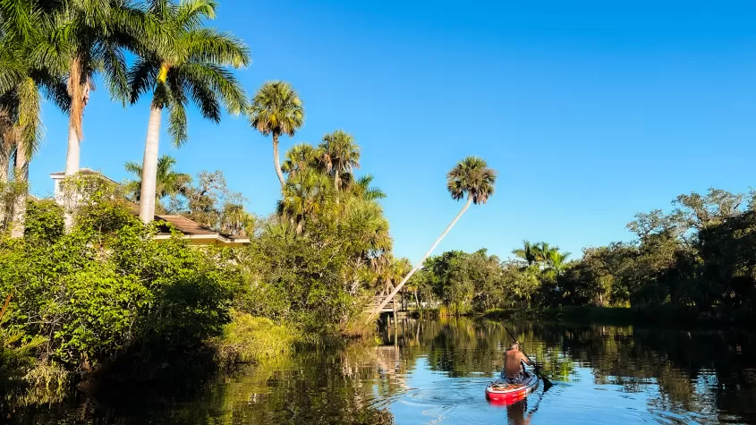 Beautiful view of Orange River. Keep an eye out for the manatees!