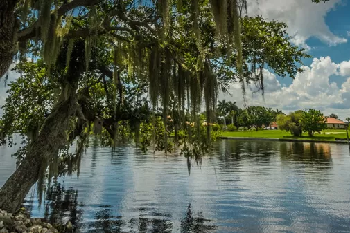 View of water and neighborhood in Alva