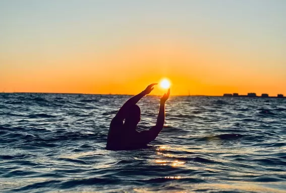 Beach Sunset Waves