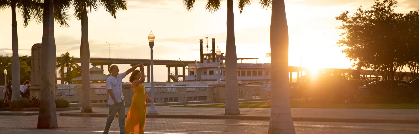 Sunset in Downtown Fort Myers