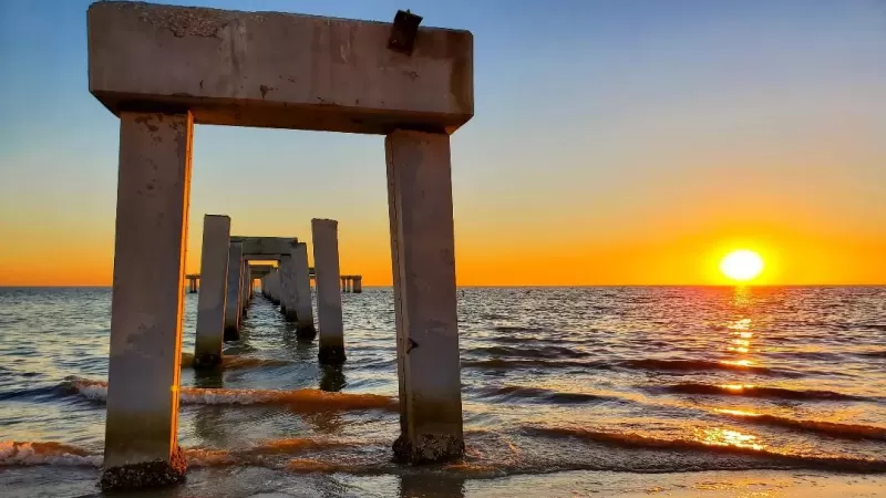 Fort Myers Beach Post Ian Pier